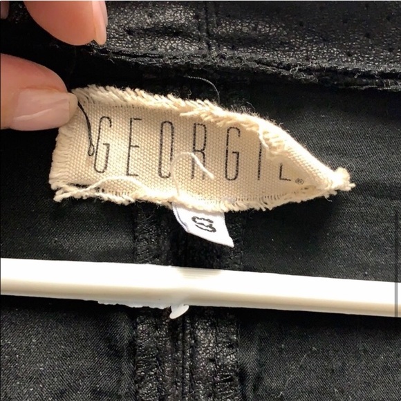 Georgie X Intermix Perforated Vegan Leather Moto Jacket - SMALL - Picture 5 of 6